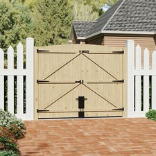 Double Garden Gates 7ft9''wide* 6ft high Privacy Gate With Fitting Latch Kit