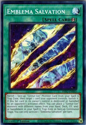 Emblema Salvation The Infinite Forbidden INFO-EN063 1st Edition Yu-Gi-Oh NM