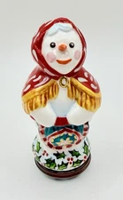 Halcyon Days Enamels Snowman Grandma Baboushka Trinket Box Christmas Holiday