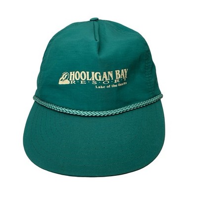 Vintage Hat Cap Green Hooligan Bay Resort Lake of the Ozarks Strapback Outdoors