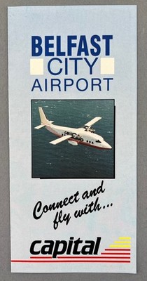Capital Airlines Belfast City Airport Airline Brochure BAE146 Northern Ireland