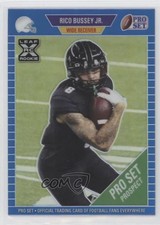 2021 Leaf Pro Set Metal Blue Rainbow 21/75 Rico Bussey Jr #77 0nr3
