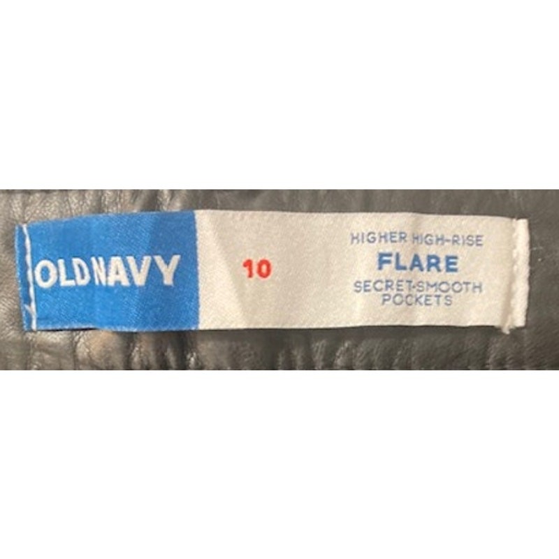 Old Navy Flare Black Pants Solid Flared Size 10 - image 6