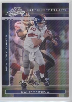 2006 Playoff Absolute Memorabilia Spectrum Silver 72/100 Eli Manning #103 yj7