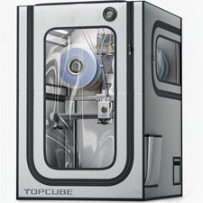 TOPCUBE 3D Printer Enclosure for Bambu Lab A1 For AMS lite Top-mount, Silver