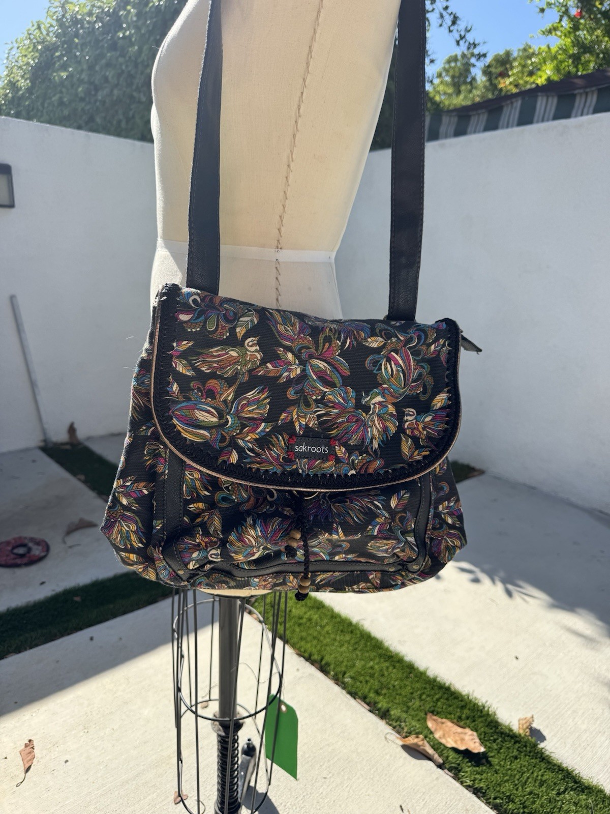 Sakroots Convertible Backpack Large Shoulder Cros… - image 5