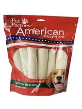 Pet Factory American Natural Beefhide 8 -9 Rolls 5-PACKS of 8 Rolls Y14