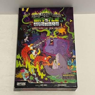 Epic Spell Wars: Rumble at Castle Tentakill Board Game Cryptozoic 2015 -Complete