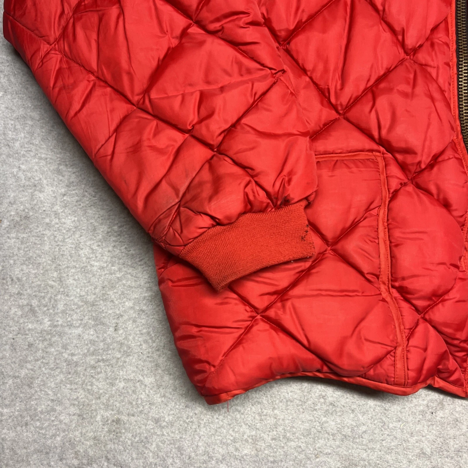 Rare Vintage Tech Nine Jacket Mens XL Quilted N9NE Strange Music Hiphop Red image 3