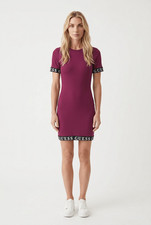 Guess bodycon mini dress Sz M burgundy/Wine NWT