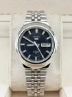Seiko 5 Automatic Watch Black Dial Men's Wristwatch 6309 Japan Movement Vintage