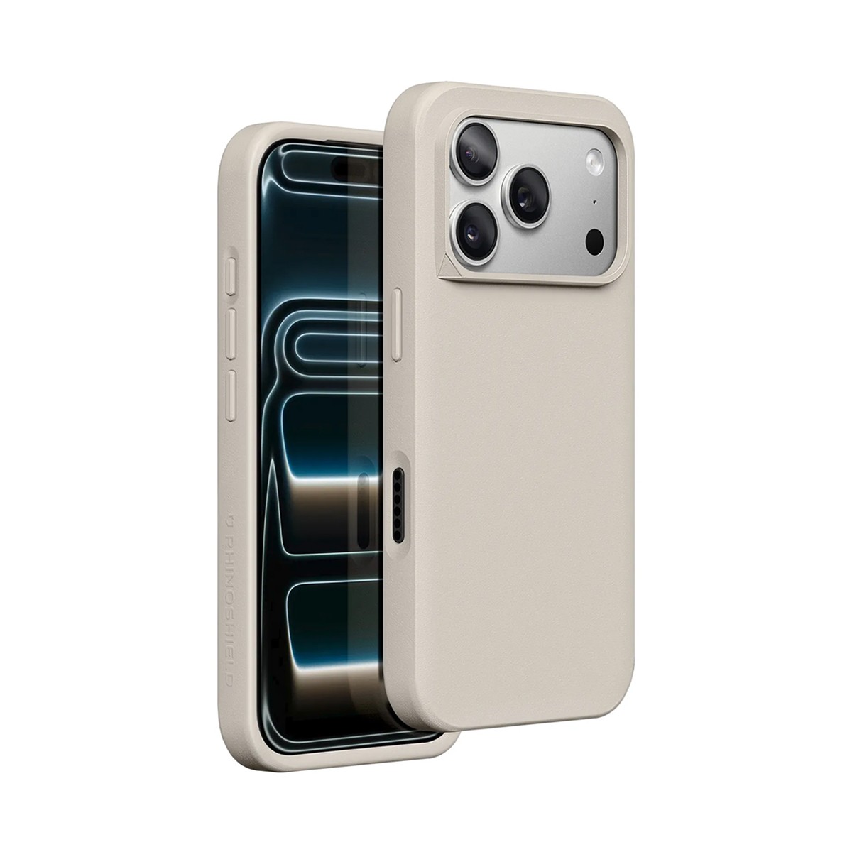 Coque anti-rayures Rhinoshield SolidX iPhone 17 Pro Max beige
