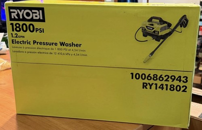 #ad RYOBI 1800 PSI 12 GPM Electric Pressure Washer G2U $85.00