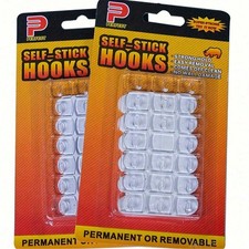 20x Mini Self Adhesive Hook Strong Sticky Hooks Strong Hold Wall Seamless Hooks
