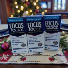 3 Focus Factor Nutrition for The Brain Tablet...