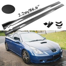 86.6 Carbon Fiber Side Skirt Rocker Panel Splitter Lip For Toyota Celica 00-05