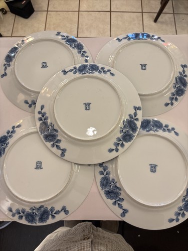 5 IMARI GARDEN Blue White Floral Pattern China 10 3/4" Round Dinner Plates 8801 - Picture 13 of 14