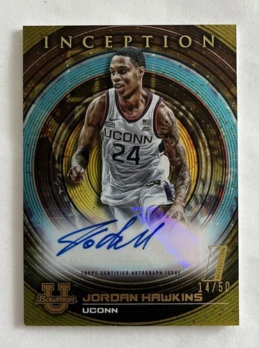 2023 Topps Inception Jordan Hawkins Gold Auto #14/50 #BIA-JHS