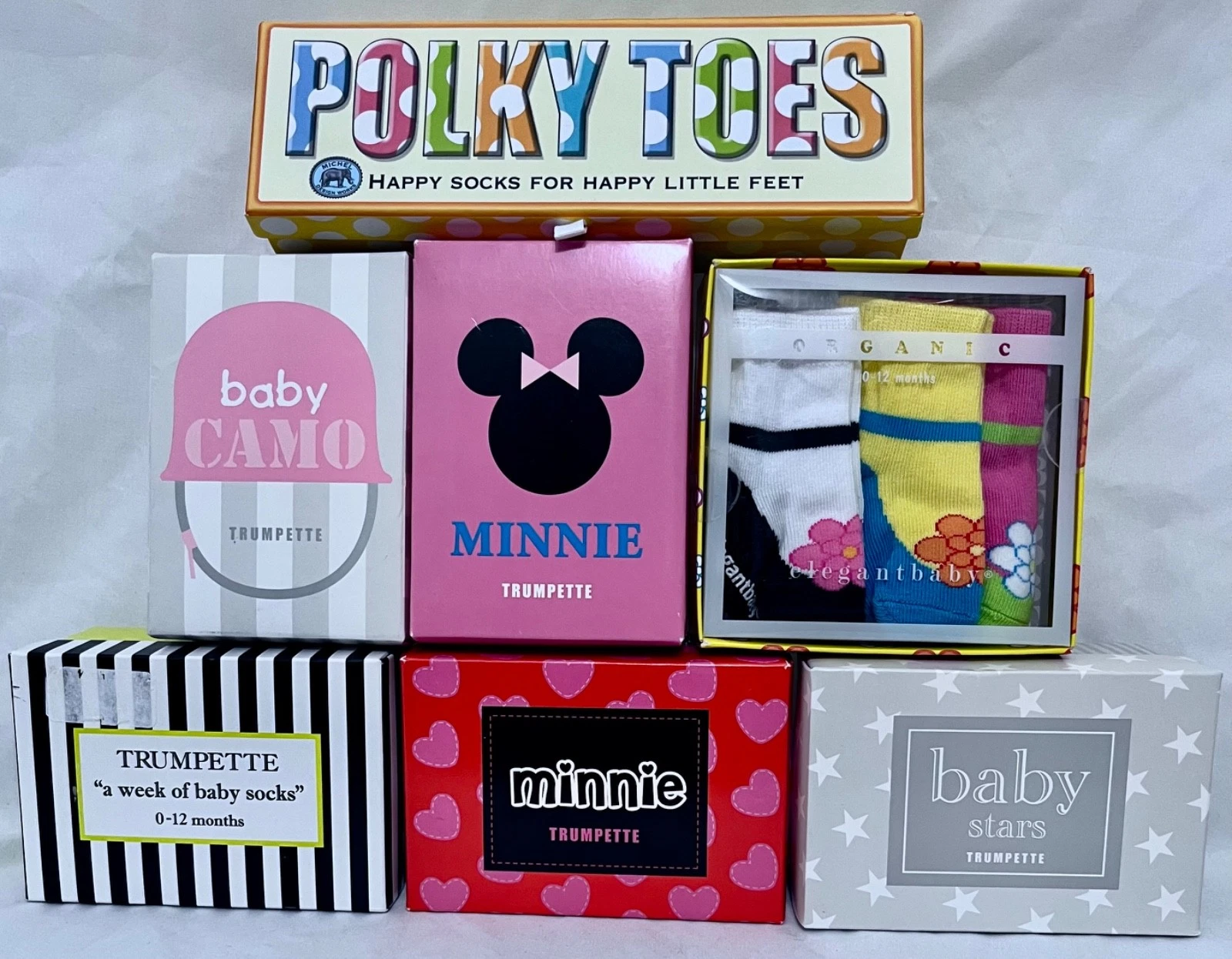 2510095 Girls 0-12 Months Lot of 7 Boxes Baby Socks TRUMPETTE DISNEY New.
Opens in a new window or t