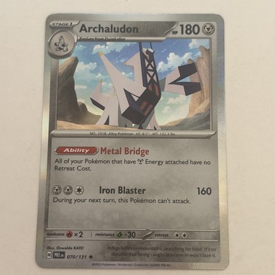Archaludon 070/131 Sv: Prismatic Evolutions Holo Pokemon TCG NM