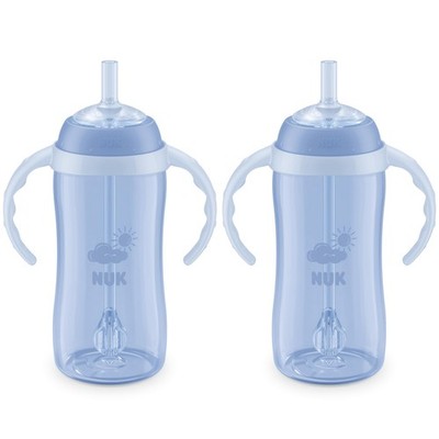 NUK Learner Straw Cup 10oz - Toddler Cup with Soft Straw for Easy Drinking