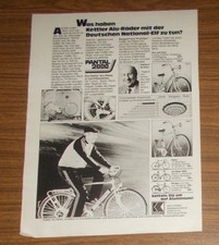 Seltene Werbung KETTLER ALU-RAD Dixi & Daxi - Helmut Schön 1985