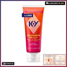 Warming Jelly Personal Lubricant 2.5 oz , Premium Non-Greasy Warming Lube For W