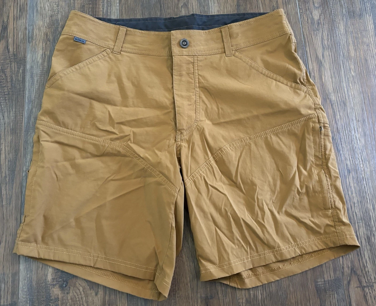 Kuhl Renegade Shorts 8.5" Brown Hiking Outdoor Cargo Nylon Stretch 5121 Men's 34