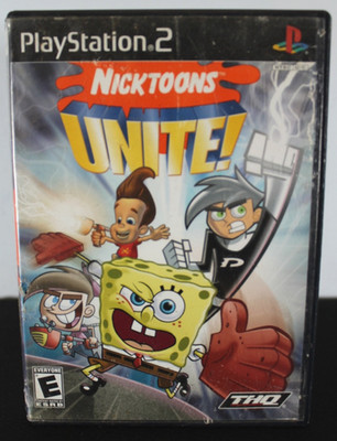 PlayStation 2 (PS2): Nicktoons Unite! Black Label CIB Tested & Working!