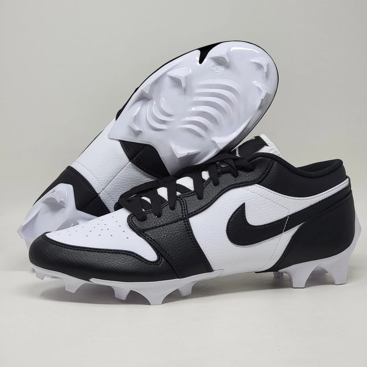 Jordan 1 TD Cleat 2023 Low Black White | eBay