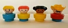 New ListingVtg Lot of 4 1990’s FISHER PRICE LITTLE PEOPLE Redhead Blond Black Cowboy