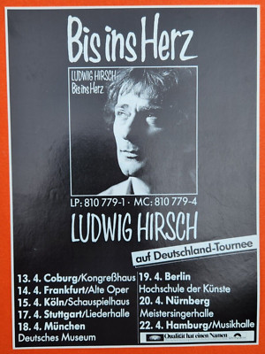 5. Ludwig Hirsch - to the heart advertisement advertisement 1983