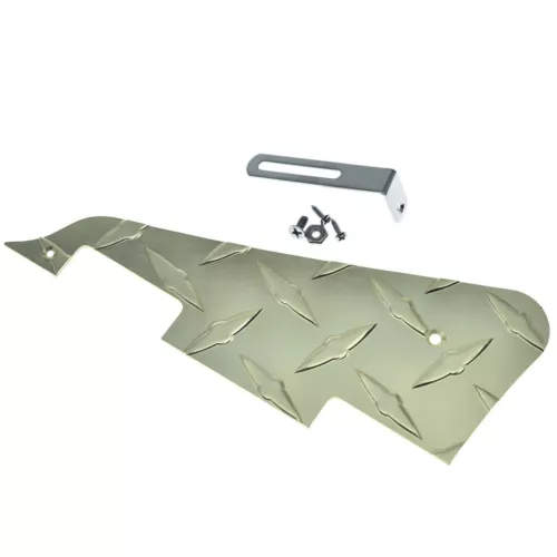 KAISH Diamond Plate Les Paul Pickguard w/ Stainless Steel Bracket fits Gibson LP