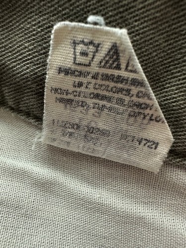 Pantalones Cortos Vintage Años 90 RIDERS Mamá 29” Cintura REAL Caqui Denim Sarga Neutro Grunge - Imagen 9 de 10