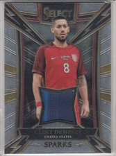 2017-18 PANINI SELECT SOCCER CLINT DEMPSEY SP USA JERSEY SPARKS