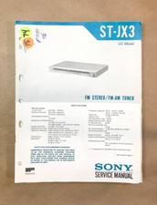 Sony ST-JX3 Tuner Service Manual Original 