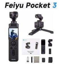 Feiyu Pocket 3 Camera 4K 60fps 12MP 130  FOV with 3-Axis Handheld Camera