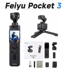 Feiyu Pocket 3 Camera 4K 60fps 12MP 130° FOV with 3-Axis Handheld Camera