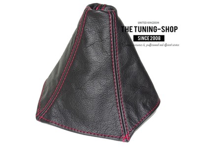 SCHALTMANSCHETTE SCHALTSACK FÜR CADILLAC CTS V 2004-07 LEDER NAHT ROT