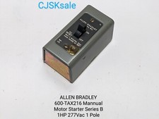 ALLEN BRADLEY 600-TAX216 Manual Motor Starter Series B 1 HP 277 VAC 1 Pole (NEW)