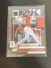 Matt Vierling Rookie (#'d /50) 2022 Panini Chronicles Clearly Donruss Blue #8 NM