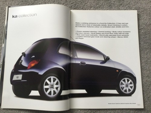 Ford Ka brochure FA1269/14 Nov 2001 in VGC - Picture 4 of 4