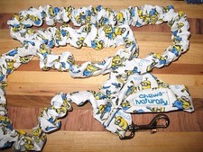 Chews Naturally Despicable Me Minions Handmade Stretch Elastic Dog Leash M to L