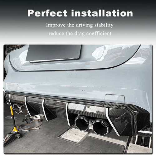 For BMW G80 M3 G82 G83 M4 21UP Dry Carbon Rear Diffuser Garnish Trim Replacement - Picture 12 of 12