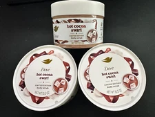 Dove Holiday Treats Body Scrub HOT COCOA SWIRL Limited Edition 10.5oz Lot Of 3