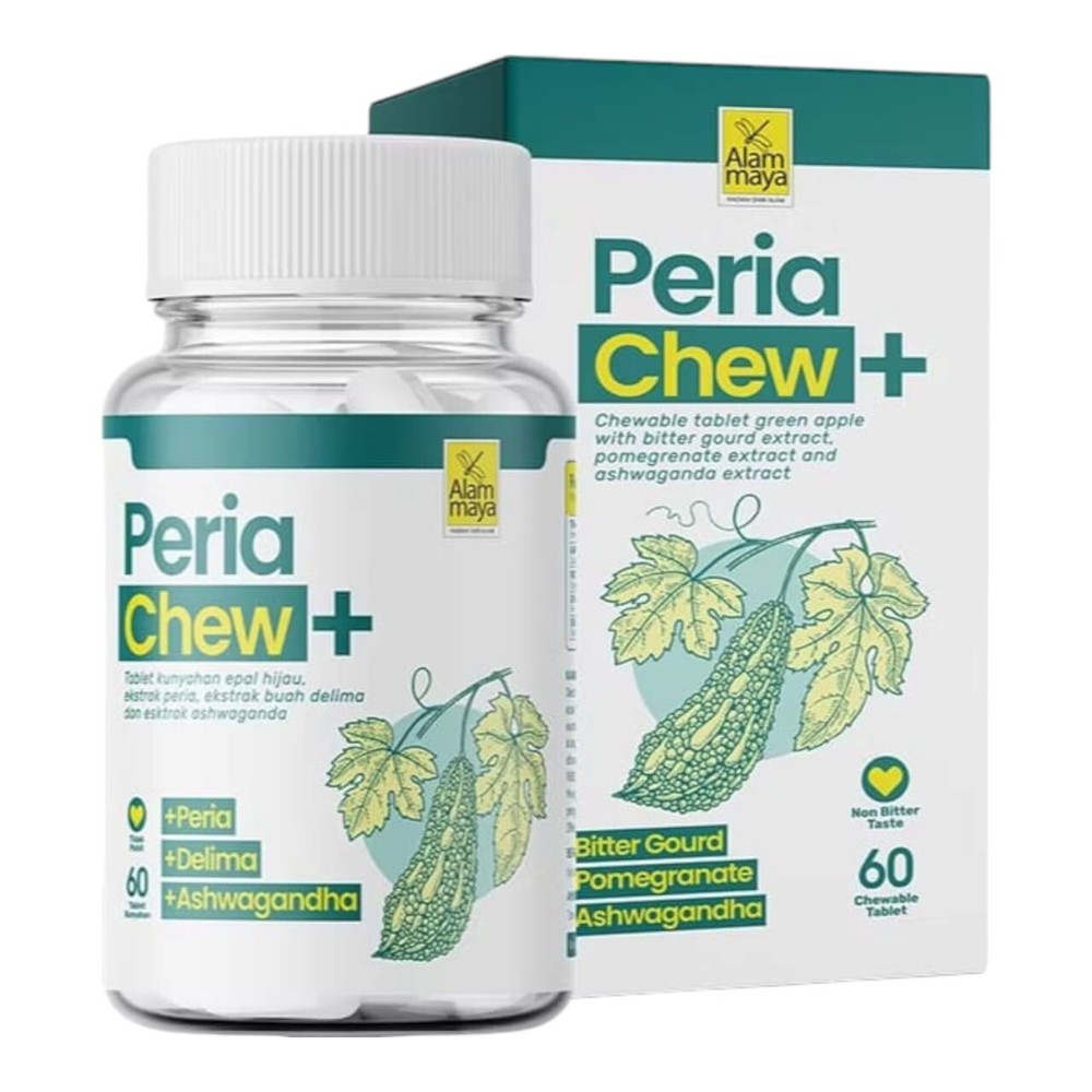 2x PeriaChew Plus – Bitter Melon & Ashwagandha Chewables, 60 Tabs, Free Shipping