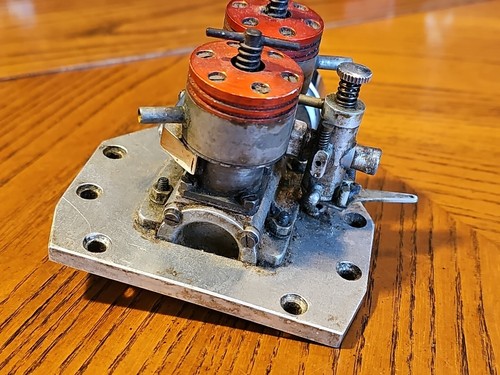 Taplin Twin Mk II 2 Marine Diesel RC Engine 7cc Rare Vintage Serial #2726 - Picture 5 of 10