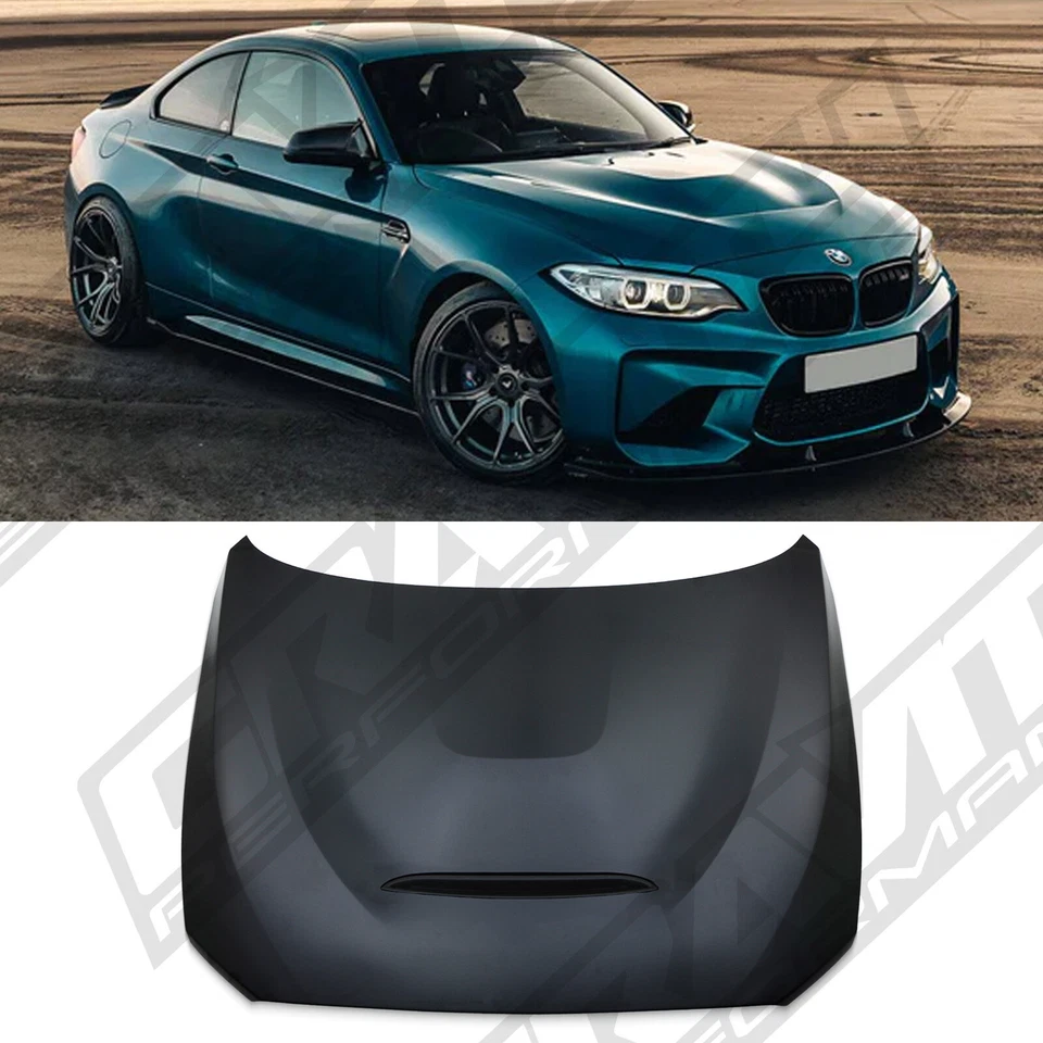 VENTED ALUMINIUM BONNET SCOOP M2 CS GTS STYLE BMW 2 SERIES M2 F22 F23 F87 14-21