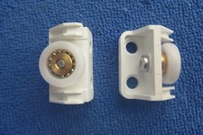 bi fold shower door spares wheels bearings runners NR031 ( white ) #