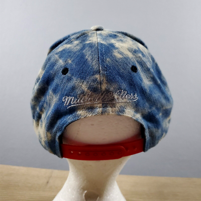 Mitchell&Ness マイアミヒート ハート 帽子 青 水色 ブルー Miami HEAT Blue White TieDye Mitchell & Ness Hardwood